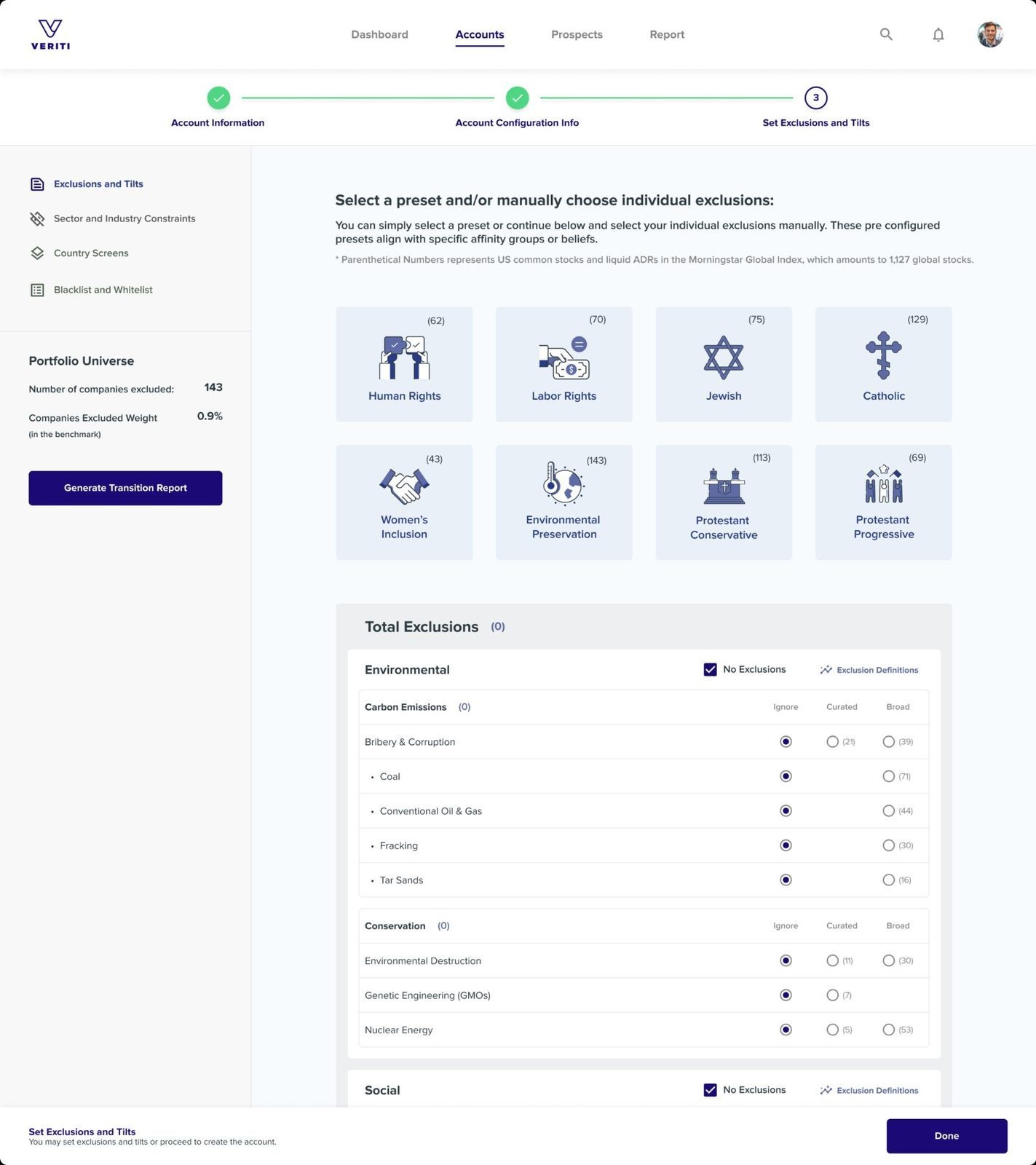 Exclusions and Tilts Final